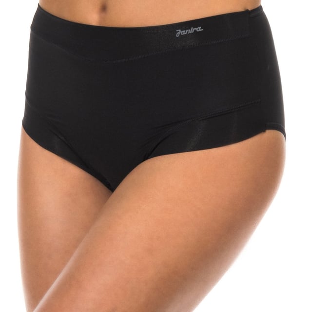 Panties Janira
 High waist.
 Elastic waistband.
 Brand detail printed on the upper side.
 Perfect Day Micro is a new line of panties that combines maximum comfort with the best quality. It is made of the latest generation microfiber, a fabric that offers perfect adaptability thanks to its great elasticity.
 Inner lining.
 Seams seen in tone.
 Composition: 82% Polyamide, 12% Elastane, 6% Cotton
 Care:
- Wash at a maximum temperature of 30º.
 - Do not use bleach.
 - Do not use dryer.
 - Do not iron.
 - Do not dry clean.