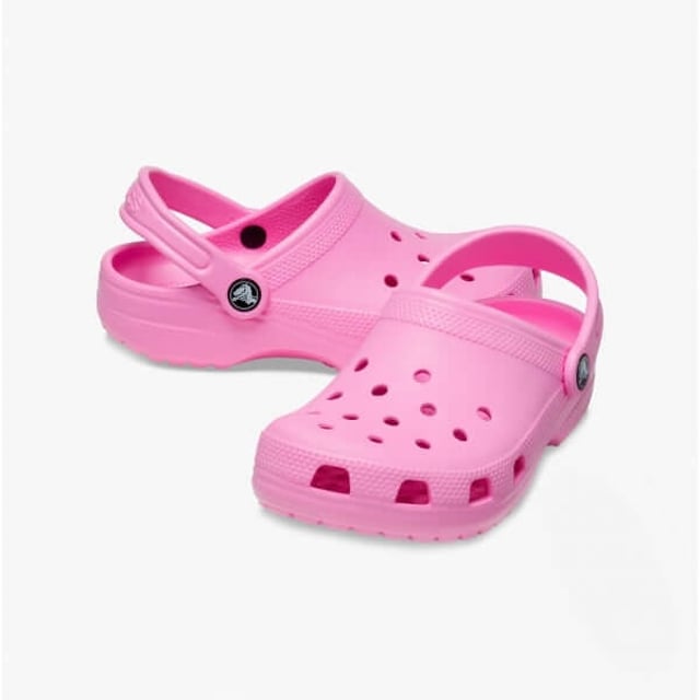 Crocs 206991-6SW KIDS CLASSIC Girls Clogs Taffy Pink

 Upper Material: Synthetic

Lining Material: Synthetic

Sole Material: Synthetic

Closure/Fastening: Slip-On

Features: Lightweight,Comfort,Breathable,Adjustable Strap

Toe Shape: Round

Shoe Width: Regular

Item Weight: 0.5 KG

Heel Height: Flat (Under 2.5cm)

Sandal Style: Sandals

Gift Boxed: No
Product Code: 206991-6SW