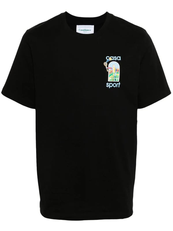 Be a sports icon with this Le Jeu printed T-Shirt from Casablanca.