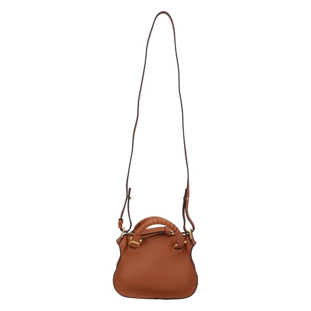 Mini double carry bag in grained calfskin
 Carry: shoulder, cross-body &amp; hand
 

 - Removable &amp; adjustable strap
 - 1 main compartment
 - 1 internal flap pocket
 - Linen lining
 Comes with a dust bag
 

 - Width: 8.3" (21 cm)
 - Height: 6.3” (16 cm)
 - Depth: 3.1" (8 cm)
 - Handle drop: 2.8" (7 cm)
 - Min. strap drop: 19.7" (50 cm)
 - Max. strap drop: 21.7" (55 cm)