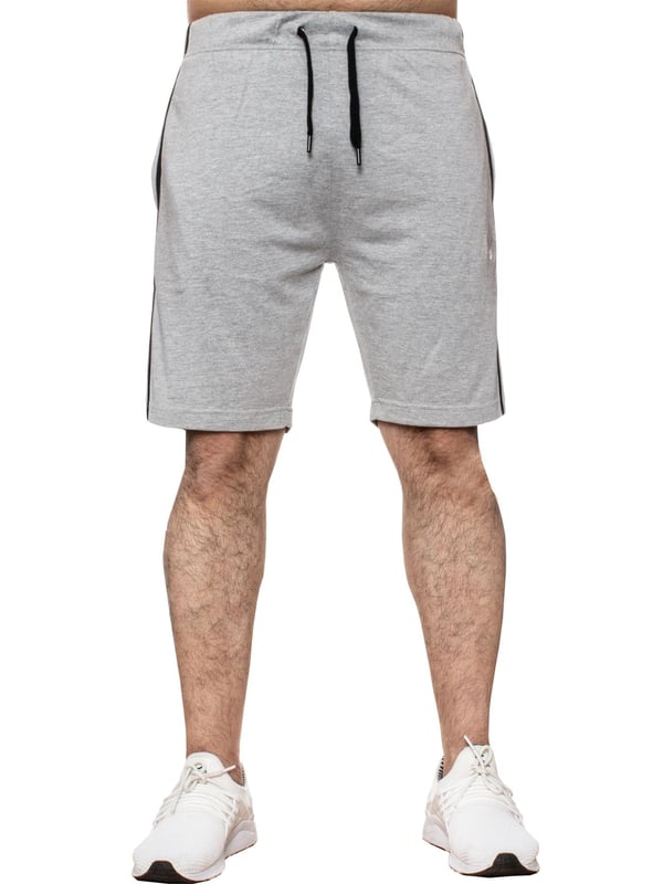  Enzo Mens Relaxed Comfortable Loungewear Shorts. Adjustable Drawstring and Elastic Waistband. 2 Side Pocket Design with Contrasting Stripes to Side. Branded Stitching.