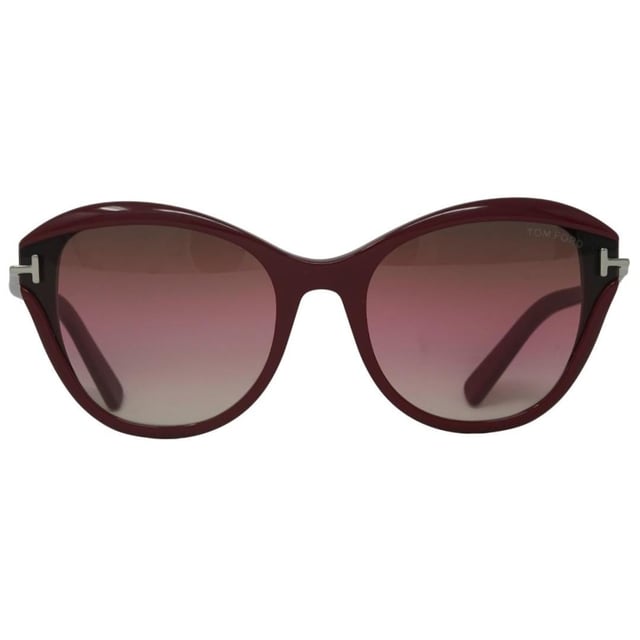 Tom Ford Leigh FT0850 69F Red Sunglasses. Lens Width = 62mm. Nose Bridge Width = 20mm. Arm Length = 135mm. Sunglasses, Sunglasses Case, Cleaning Cloth and Care Instructions all Included. 100% Protection Against UVA and UVB Sunlight and Conform to British Standard EN 1836:2005