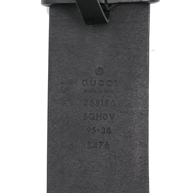 Vintage Gucci Interlocking G Belt Black