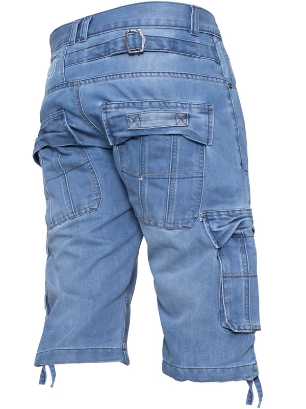 Denim combat shorts online