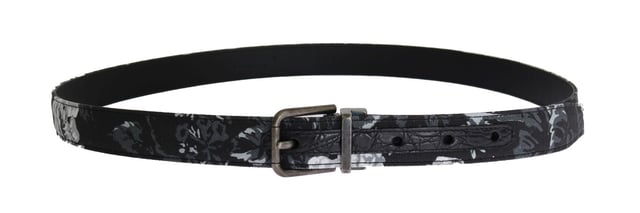 Dolce & Gabbana Belt
  Gorgeous brand new with tags 100% Authentic Dolce & Gabbana MENS Belt
  Color: Black with floral pattern
  Buckle: Gold metal detachable
  Material: 50% Cotton 10% Cayman leather 40% Linen
  Width: 2.5 cm
  Logo details
  Made in Italy
Material: 50% Cotton 10% Cayman leather 40% Linen