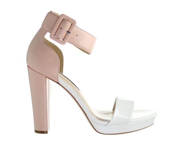 Calvin Klein Caitlin Womens White Pink Shoes
