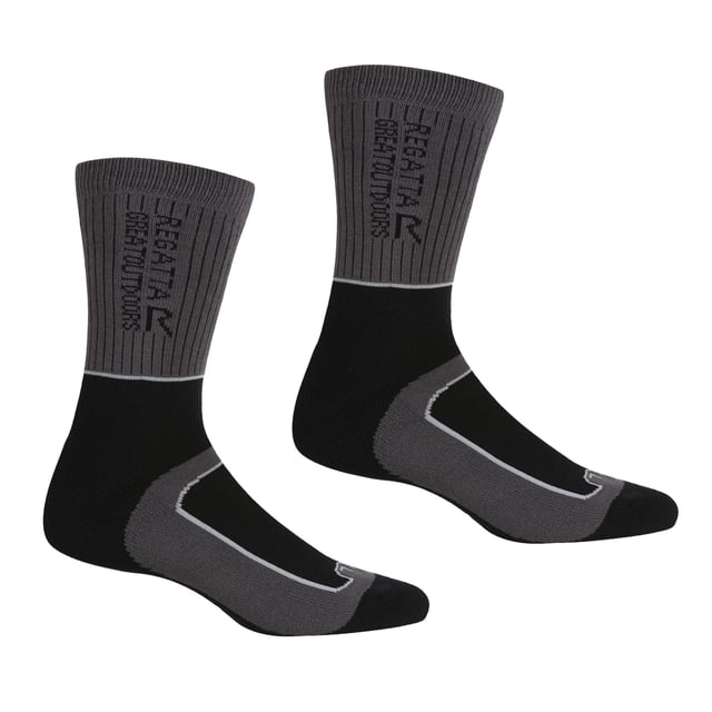 74% Coolmax, 23% Polyamide, 3% Elastane. Fabric: Knitted. Design: Logo, Two Tone. Flat Linked Toe Seam, Padded Toe, Reinforced Instep Protection, Soft Touch, Under Foot Cushioning, Ventilated. Fabric Technology: Lightweight, Moisture Control, Quick Dry. Cuff: Ribbed.