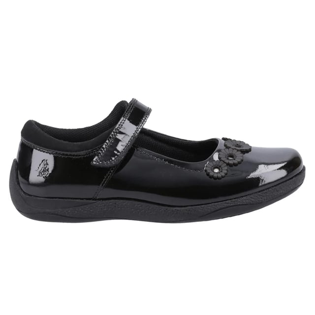 Upper: Leather. Lining: Breathable, Micro Fresh, Sock Lining, Textile. Outsole: Durable, Hardwearing. Heel Guard. Low Heel. Heel Height: 1.8cm. Cut: Low Cut. Design: Flowers, Logo. Toe Style: Round. Fastening: Touch Fastening Strap.