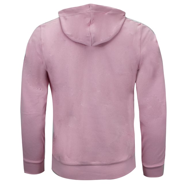 Sergio Tacchini Long Sleeve Light Pink Mens Taped Devok Hoodie 038356 701
