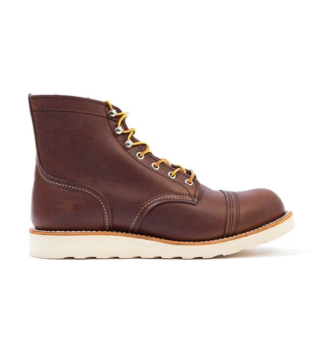 Men's Red Wing 8088 Iron Ranger Traction Tread Leather Boots in Brown