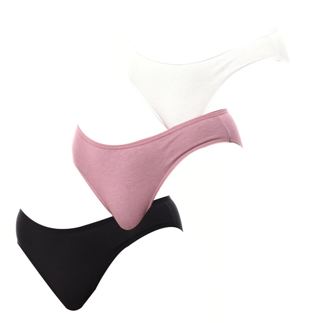Discover absolute comfort with this pack of 3 cotton panties from the Kiss&Love brand.

 Made from soft, breathable cotton, each pair of panties keeps you fresh and comfortable all day long.

 The varied designs, with a selection of assorted colors and fun prints, add a touch of unique style to your everyday lingerie.

 These panties adapt perfectly to your silhouette, offering a comfortable and flexible fit that moves with you.

 Ideal to feel good and stylish on any occasion.

 Choose style, quality and comfort with Kisses&Love!
 Composition: 95% Cotton, 5% Elastane
 Care:
- Machine wash at a maximum of 30ºC.
 - Do not use bleach.
 - Air dry or tumble dry low.
 - Do not iron.
 - Avoid the use of fabric softeners
