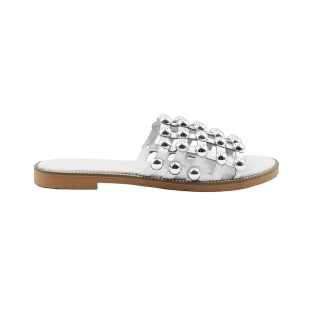 Where's That From - Damen Badesandale "Kelly", PU (Weiß) Obermaterial: PU (Polyurethan). Marke: Where's That From. Einlegesohle: Synthetischer Stoff. Laufsohle: Synthetischer Stoff. Gewebetechnik: langlebig. Absatz: Flach. Design: Käfig, Mit Stollen. Zehenstil: offen. Zum Anschlüpfen. Material: Stabil.