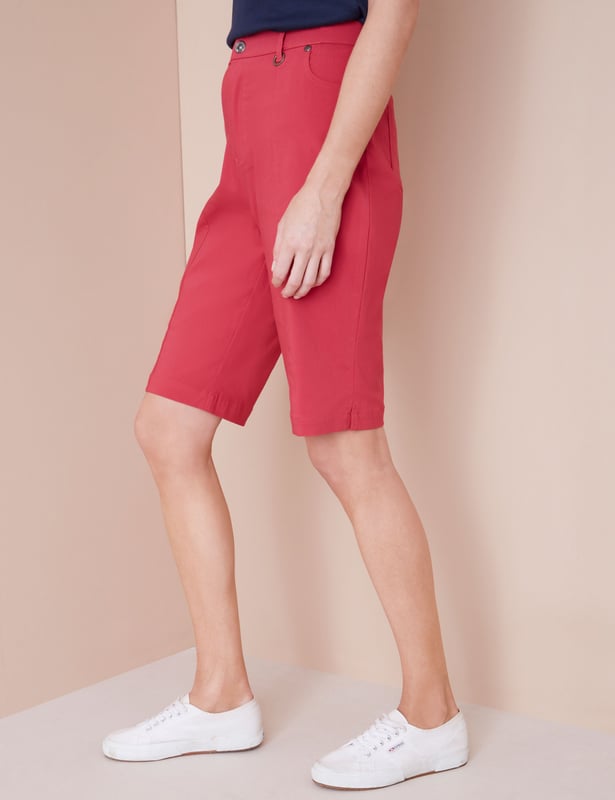 Womens red chino shorts hotsell