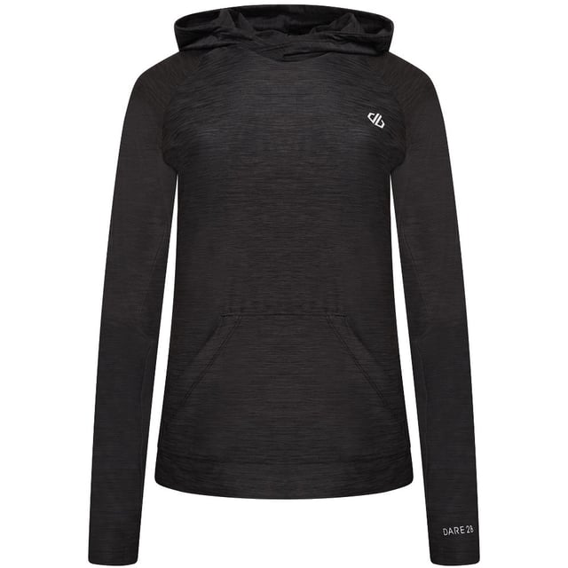 Q-Wic+ lightweight slub polyester fabric. Anti-bacterial odour control treatment. Good wicking performance. Quick drying. Grown on hood with crossover at centre front. Kangaroo style lower pockets. Integral thumb loops.