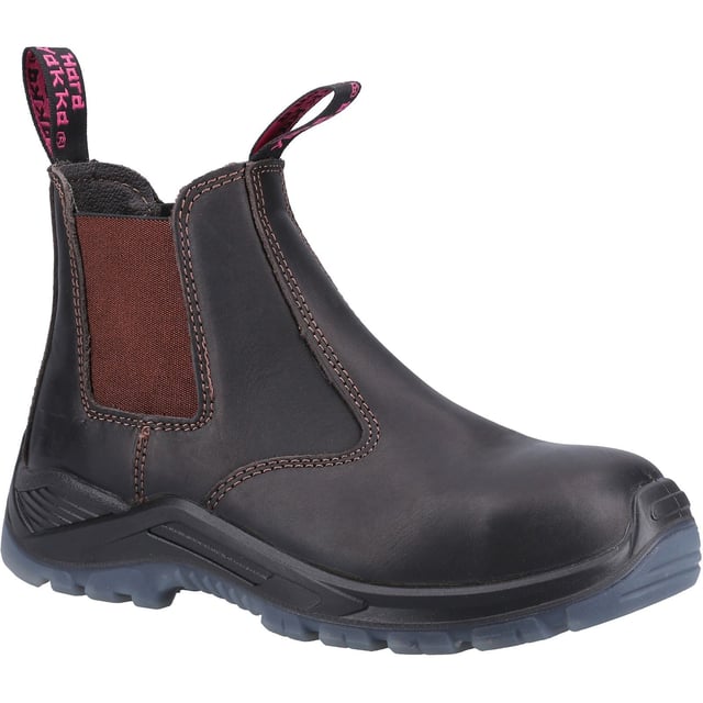 Der Banjo Zwickelstiefel zum Anziehen bietet Stil und Komfort. Er ist mit einem wasserabweisenden Obermaterial aus Vollnarbenleder, einer PU-Zwischensohle und einer recycelten TPU-Laufsohle ausgestattet, die vom Global Recycle Standard (GRS) anerkannt ist.