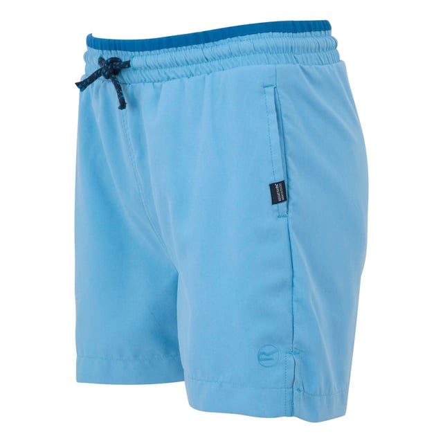 100% Recycled Polyester. Fabric: Microfibre. Design: Logo, Plain. Pockets: 2 Side Pockets. Fastening: Pull-On. Fabric Technology: Durable, Lightweight, Quick Dry. Side Slits. Please Note: Ages 5-6 Years And Above Have Inner Mesh Liner. Waistline: Drawcord, Elasticated.
