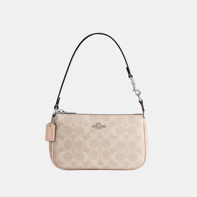 Nolita 19 in Signature Canvas, Two credit card slots,  Length: 19.00 cm,  Width: 5.00 cm,  Height: 11.50 cm