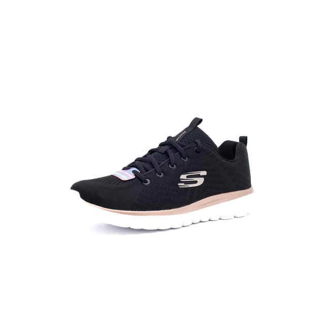 Sneakers Skechers Graceful-Get Connect Color: Negro BKGD Negro/Dorado Parte superior: Tejido de malla Skech Knit de una sola pieza Interior: Tela Suela: Goma liviana y flexible Cierre: Cordones Detalles: Tejido de malla técnica con patrón en zigzag integrado, paneles de tejido suelto en la puntera y los costados para una sensación refrescante, logo lateral Soporte: Cómoda plantilla acolchada Memory Foam Ajuste: Regular Uso: Entrenamiento y tiempo libre