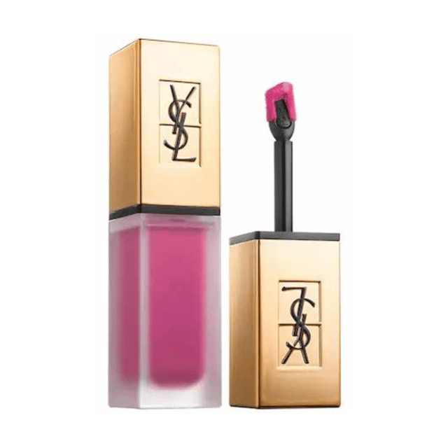 The first liquid matte lip stain by YSL Beaute. This lip stain is highly pigmented and tattoos the lips for 8 hours. Very lightweight, full coverage, high precision and no colour bleeding.