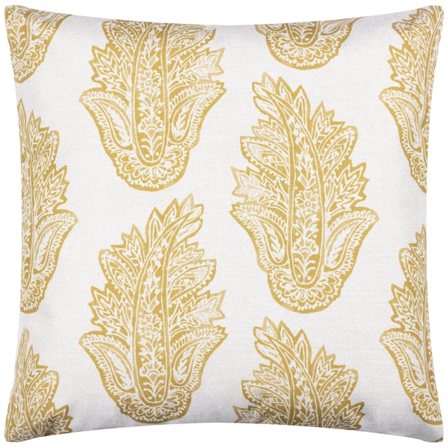 A splendidly designed outdoor cushion which is adorned with delicately printed flowers and fronds in a sublime paisley print, on a bold coloured background. The reverse boasts the same design but in inverted colours, so you have a choice of two styles to employ. All printed on durable UV and water resistant Polyester fabric, to create a stylish addition to your outdoor space for those long, hot sunny days in the garden.