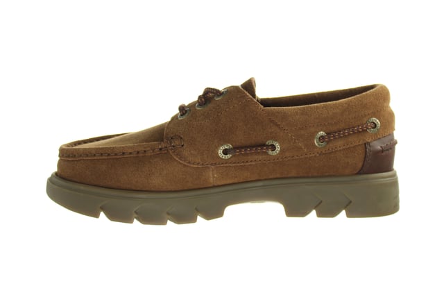 Patadas Lennon Slip-on Brown Suede cuero zapatos para hombre 1-15762
