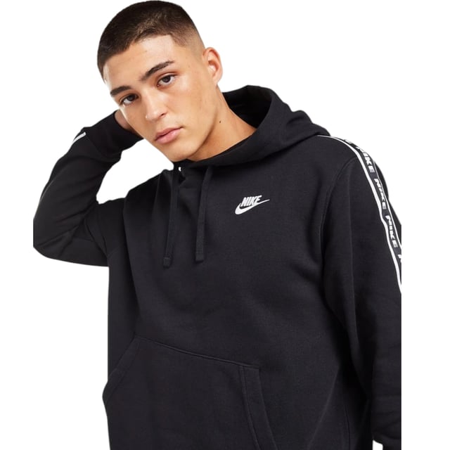Nike taping pullover hoodie in black outlet