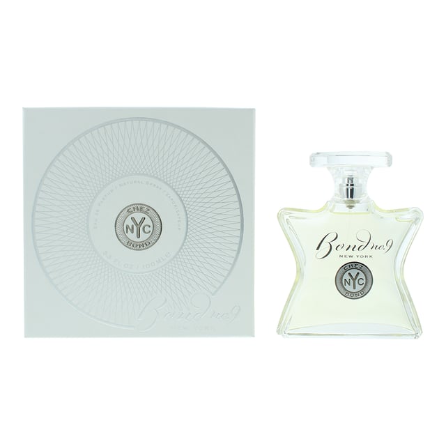 Chez Bond, launched in 2003, is an Aromatic Fougere fragrance for men by Bond No. 9. Perfect for the Spring And Summer, this Fragrance is mostly worn through the day. This fragrance contains top notes of Citruses. Middle notes of this fragrance are Herbal Tea Notes, Leafy Greens and Violet Leaves with base notes of Cedarwood, Sandalwood and Vetiver.
