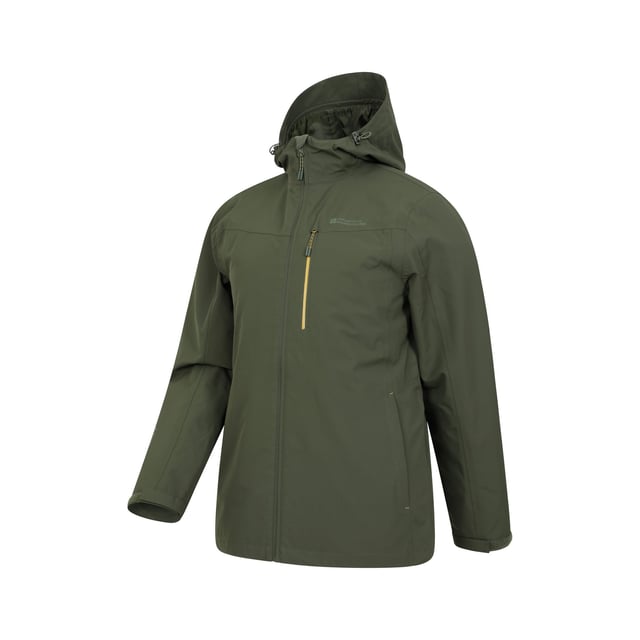 100% Polyester. Design: Colour Block, Contrast Detail, Logo. Fabric Technology: Breathable, IsoDry, Waterproof. Neckline: Hooded. Sleeve-Type: Long-Sleeved. Mesh Lining, Underarm Zips. Cuff: Touch Fastening Tab. Hood Features: Grown On Hood, Toggle Adjuster. Pockets: 2 Side Pockets, 1 Chest Pocket, Zip. Fastening: Full Zip. Waterproof Rating: 10000mm. 5000g/m¬≤/24hrs. Hem: Adjustable. XXS: 34 in. 3XL: 53 in.