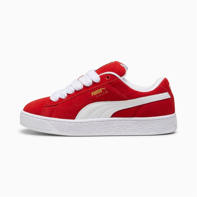 Sneakers featuring a premium suede upper for a sleek and stylish look. Debossed and foil-printed PUMA branding on the quarter panel adds a touch of sophistication. Finished with a durable rubber sole for reliable traction and comfort.