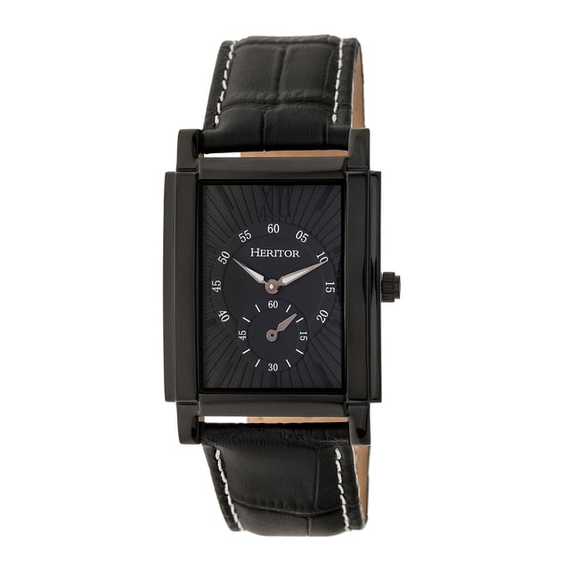 316L Surgical-Quality Stainless Steel Case; Jeweled Automatic Movement; Jewel Bearings: 17 Jewels; 42-Hour Power Reserve; Beats per Hour (BPH): 21600/Hour; Sapphire-Coated Mineral Crystal; Engraved Dial; Observation Caseback to View Movement; Genuine Leather Crocodile-Embossed Strap; Logo-Engraved Stainless Steel Clasp; Luminous Hands; Seconds Sub-Dial; 32mm Case Diameter; 5 ATM Water Resistance;