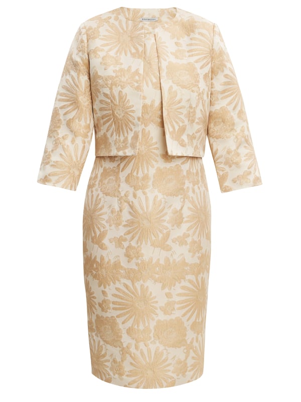 Emeline Jacquard Sheath Dress And Bolero