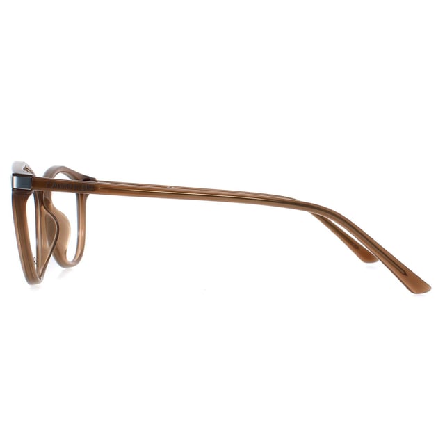 Calvin Klein Cat Eye Womens Milky Taupe CK19531  Glasses are a feminine cat eye style made from lightweight acetate. They feature the Calvin Klein branding on the temples for brand authenticity.