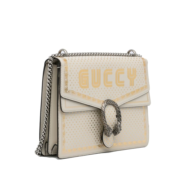 Vintage Gucci x Sega Medium Guccy Dionysus Shoulder Bag White