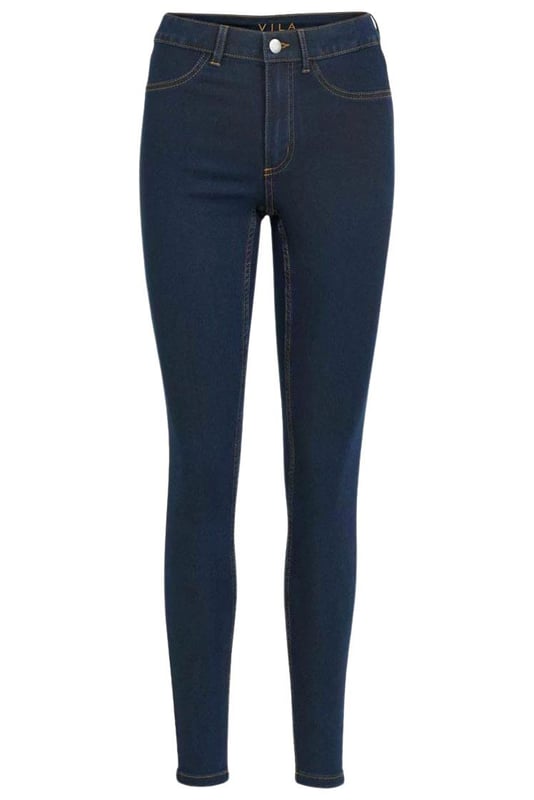 From this trending brand VILA, these jeans are the perfect pair of skinny jeans.  With just the right amount of stretch made from a cotton blend fabric for breathability and comfort.  Finished with classic 4 jeans pockets and belt loops
Fit: Extra-Slim, Sizing: As expected (we have resized to UK sizing)