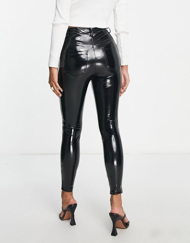 Vinyl hotsell trousers petite