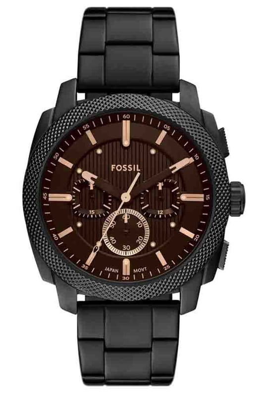 Armbanduhr Herren Fossil Armband Uhr Fossil Machine Schwarz Herren
