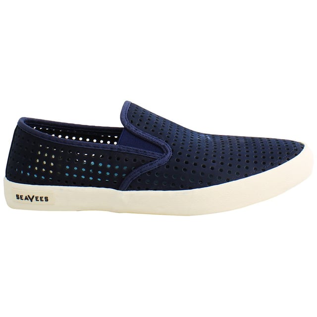 Seavees Baja Portal Slip-On Blue Nubuck Leather Mens Shoes BAJA PORTAL