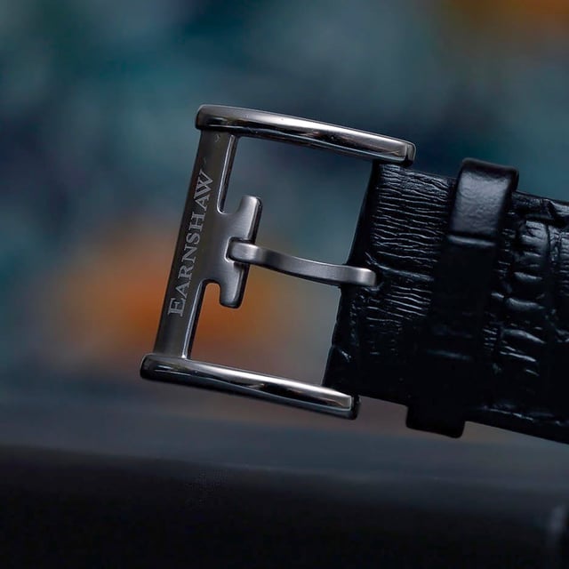 Thomas Earnhshaw Beaufort Anatolia ES-8059-04 Orologio automatico meccanico da uomo con quadrante analogico classico nero e cinturino in pelle nera