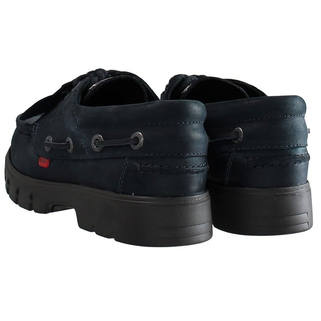 Patadas Lennon Slip-On Blue Smooth Leather Mens Zapatos 1_15678