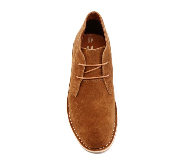 Red tape desert boots top