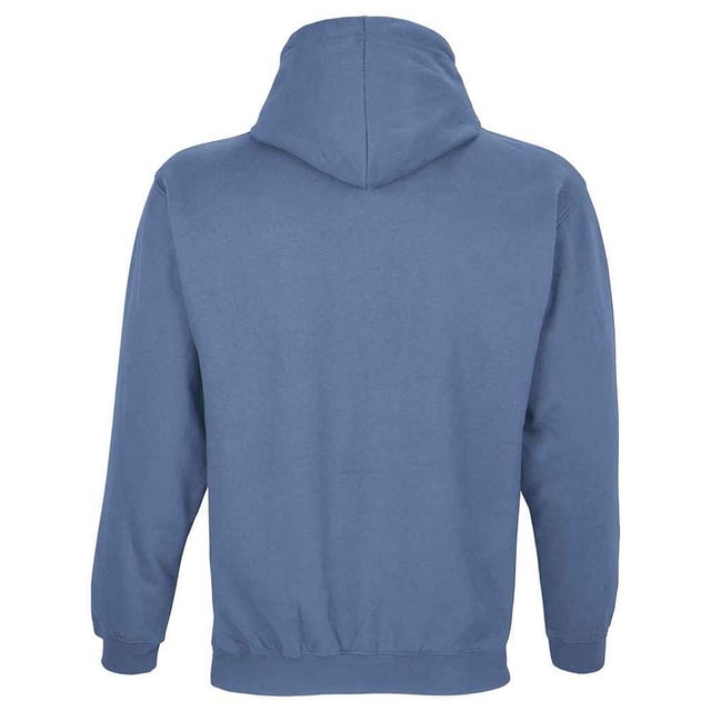 Material: 80% Cotton, 20% Recycled Polyester. Fabric: Brushed Back Fleece. 280gsm. Design: Plain. Double Fabric Hood, Drop Shoulder, Taped Neck, Unbranded Size Label. Hood Features: Drawcord, Grown On Hood. Hem: Ribbed. Neckline: Hooded. Sleeve-Type: Long-Sleeved. Cuff: Ribbed. Pockets: 1 Kangaroo Pocket. Fastening: Pull Over. Sustainability: Amfori, BSCI, Fair Wear Approved, Oeko-Tex Standard 100 Certified, PETA-Approved Vegan, REACH.