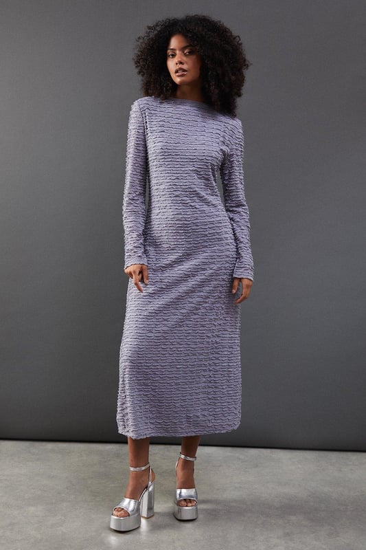 knee length dresses for ladies Plus Size Lila Mesh Ruched Mini Dress main image 1