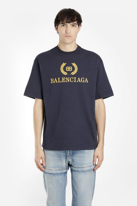 Balenciaga t cheap shirt navy