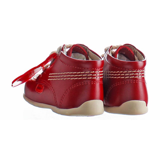 Kickers Kick Hi B Botas de cuero de cuero suave y rojo Core 1 13919