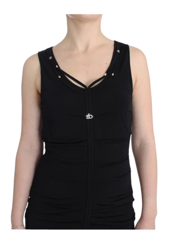 A estrenar con etiquetas.
  Color: Negro.
  Modelo: Sheath.
  Longitud de la rodilla.
  Confeccionado en tejido de punto.
  Diseno sin mangas.
  Detalles del logotipo.
  Viene con etiquetas originales y bolsa de almacenamiento.