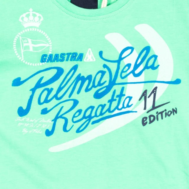 T-shirt. 
 Green color. 
 Round neck with ribbed finish. 
 Brand stamped on the front and sleeves. 
 comfortable and stretchy fabric. 
 Seams views tone. 

 Composition: 
 - 100% cotton. 

 Washing instructions: 
 - Wash up to 30C. 
 - Iron at medium temperature, max. 110C. 
 - You can not use dryer. 
 - Do not bleach. 
 - Not allowed dry cleaning. 


 Composition: 100% Cotton
 Care:
Wash maximum at 30ºC.
 - Iron at medium temperature, max. 110ºC.
 - It is not allowed to use a dryer.
 - Do not use bleach.
 - Does not support dry cleaning.