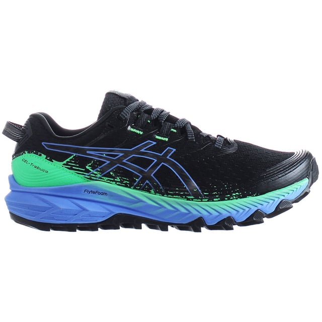 La zapatilla GEL-TRABUCO™ 10 es un diseño de trail versátil que ofrece una durabilidad avanzada para carreras de trail y largas caminatas. Funcionales para mantener alejados los residuos del camino, estas zapatillas cuentan con una malla de ingeniería cerrada y detalles impresos en 3D en la parte superior. Su placa de protección contra rocas presenta una construcción flexible que protege tus pies de rocas afiladas y terrenos escarpados. La suela exterior está formada con tecnología ASICSGRIP™ y un dibujo técnico. Es funcional para ayudarte a experimentar una mejor tracción en diferentes superficies todoterreno.