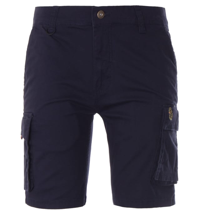These cargo shorts from Luke 1977 combine comfort and style. Crafted from a pure stretch cotton cut to knee length. Featuring spacious utility pockets, twin slit pockets and a singular rear button pocket. A key chain integration loop sits at the zip button fly waist. Finished with the iconic Luke lion embroidered at the left leg. Regular Fit, Pure Cotton Composition, Twin Utility Pockets, Twin Slip Pockets, Zip Button Fly, Key Chain Integration Loop, Belt Loops, Luke 1977 Branding. Style & Fit: Regular Fit, Fits True to Size. Composition & Care: 100% Cotton, Machine Wash.