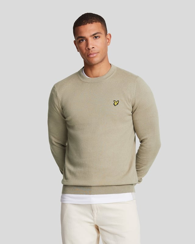 Katoenen Merino Crew Neck Trui