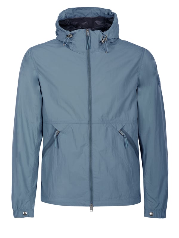 100% Polyamide; Woolrich jacket;  Model: CFWOOU0900MRUT3718 31123;  High quality manufactured;  Hood with drawstring;  Two-way zip;  Elasticated trims at the waist and hem;  Two zipped pockets;  Elastic strap with press stud on the sleeve;  Woolrich logo details